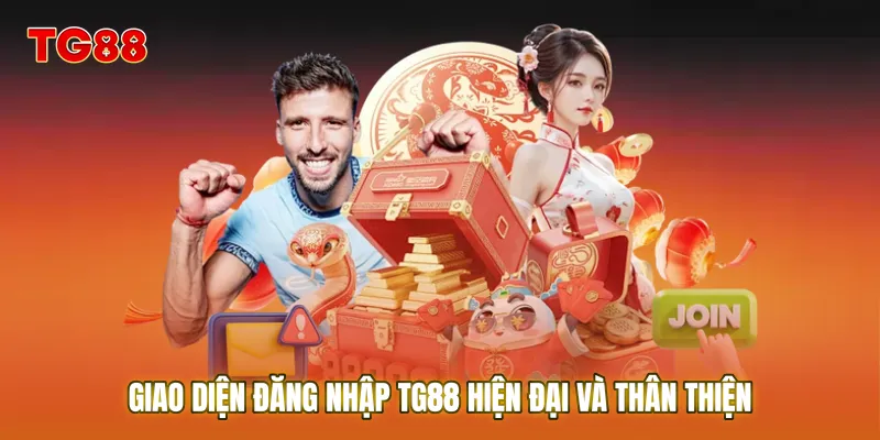 Giao diện đăng nhập TG88 hiện đại và thân thiện trên nền tảng di động